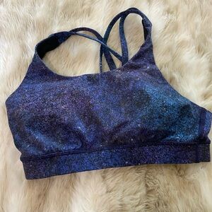 Purple lululemon energy bra